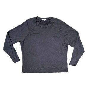 Standard James Perse Crewneck Raglan Terry sweatshirt Black size 1